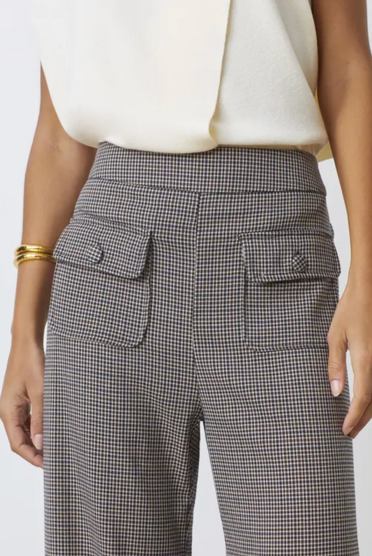 John Flared Checked Trousers
