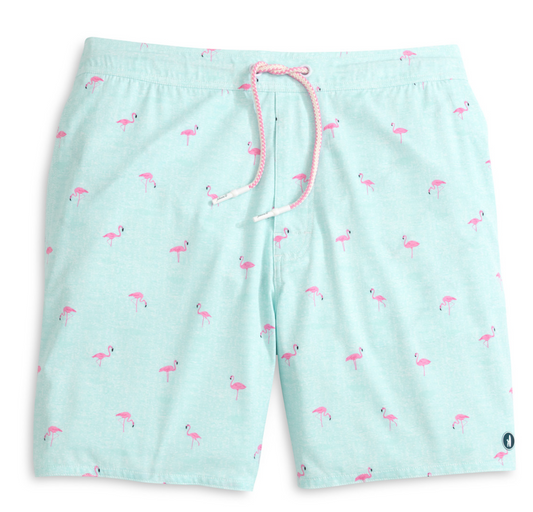 Half Elastic 7" Swim Trunks in Sardinia