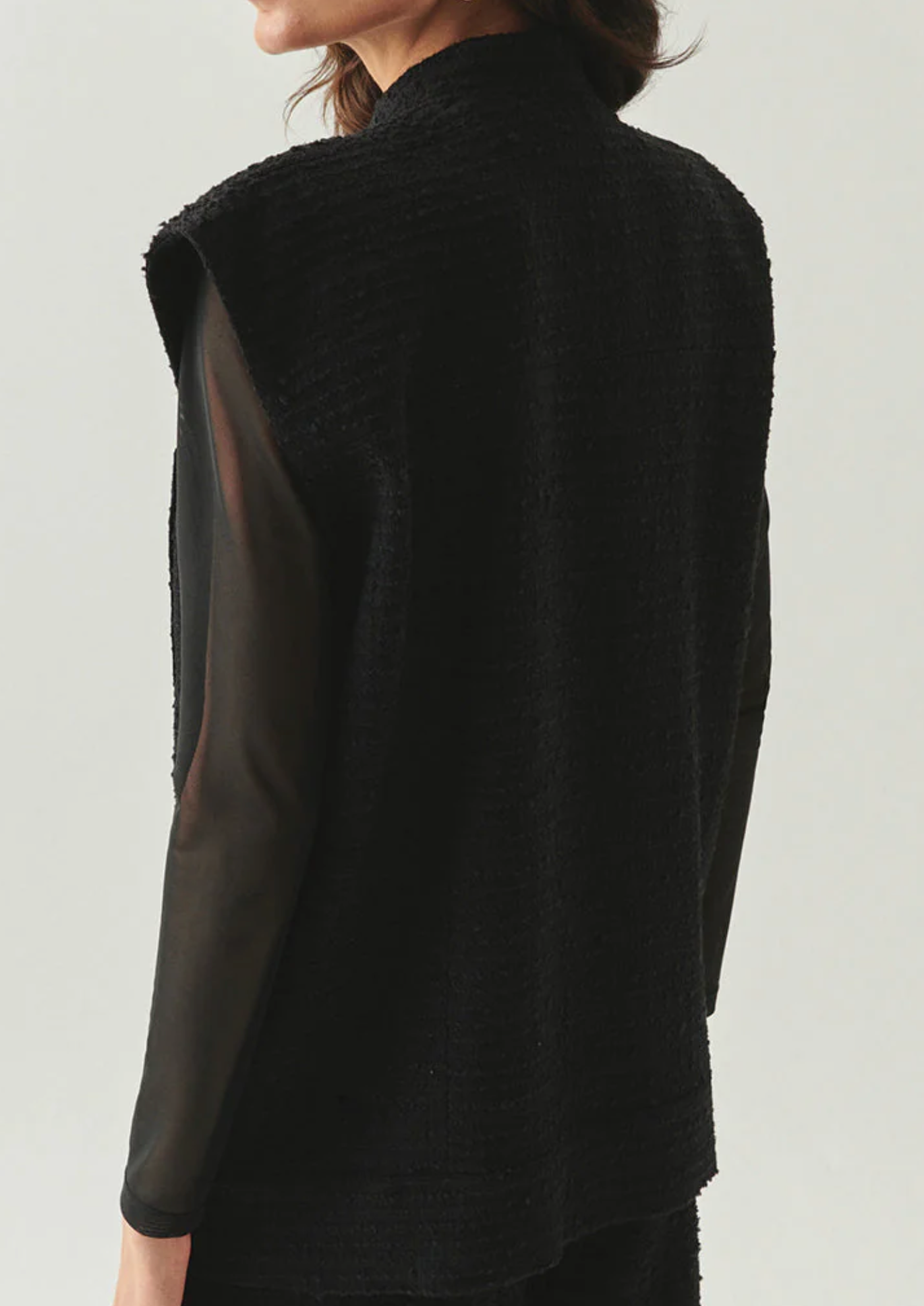 Goldie Sleeveless High Neck Vest