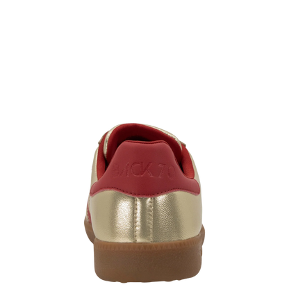 Cloud NM in Gold Red Sneakers