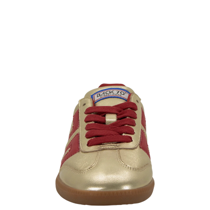 Cloud NM in Gold Red Sneakers