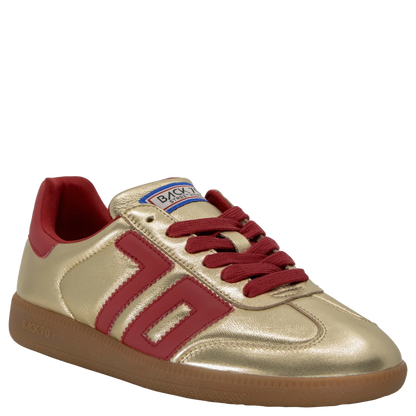 Cloud NM in Gold Red Sneakers