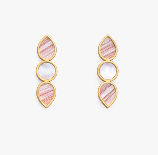 Brackish Romance Teardrop Pearl Studs