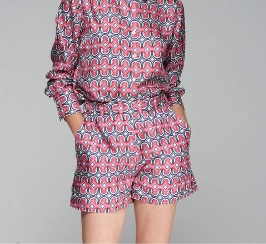 Print Shorts With Pockets