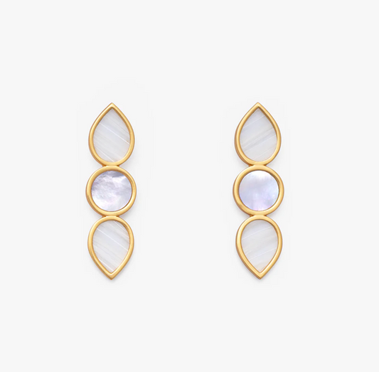 Brackish Romance Teardrop Pearl Studs