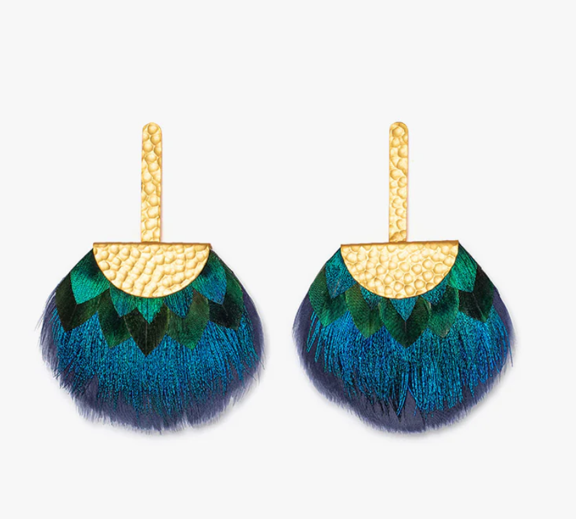 Tucket Blue Grecian Earrings