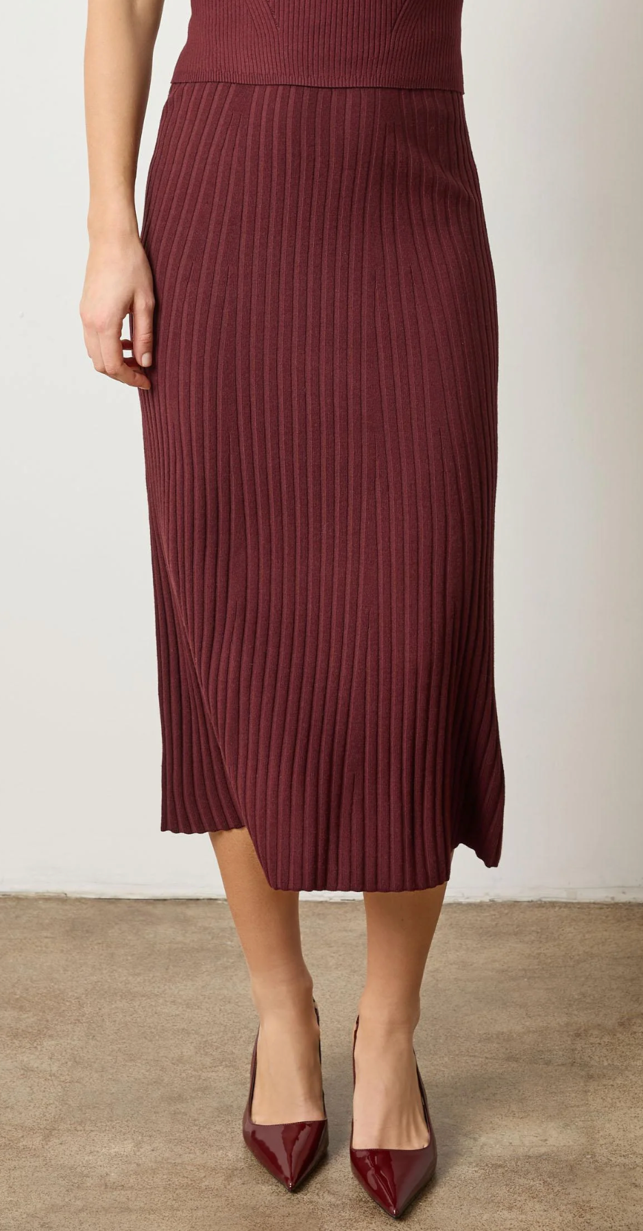 Straight Rib Skirt