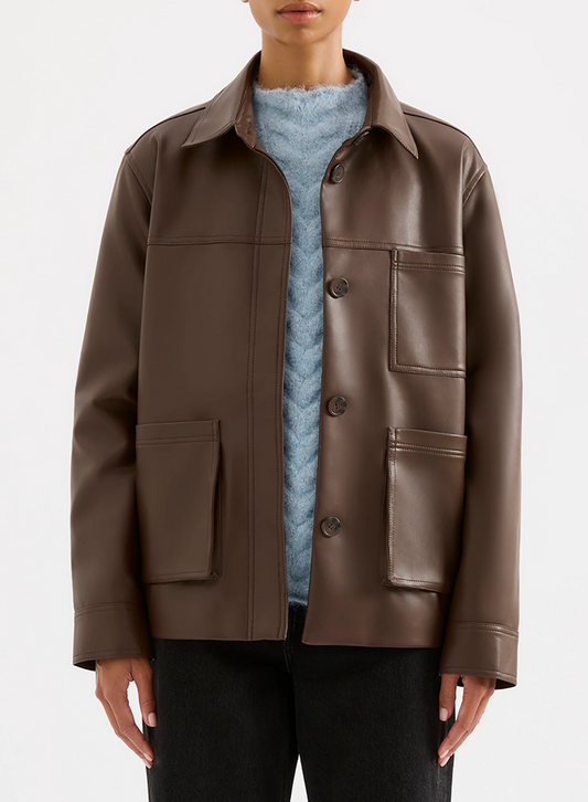 Telsey Faux Leather Jacket