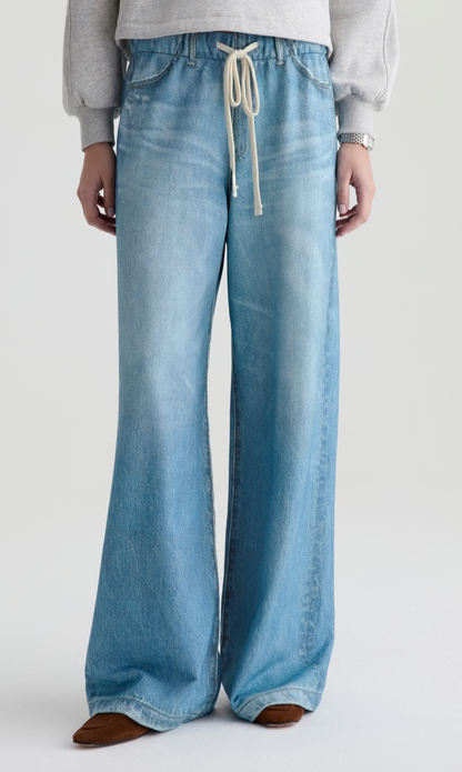 Stella Off-Duty Denim Sweatpants in Splash