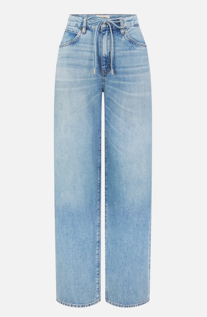The Off Duty Drawstring Bow Jean in Afterglow