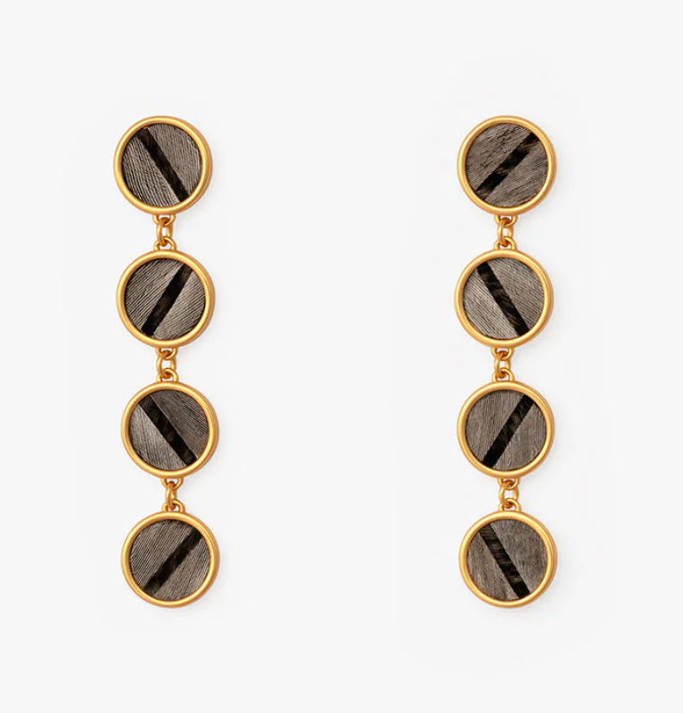 Harper Multi Bezel Drop Earring