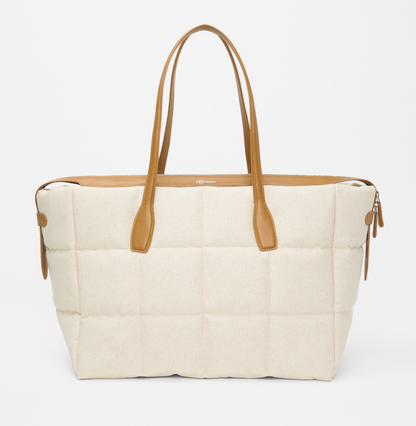 Tela Large Tote in Natural Tan Canvas
