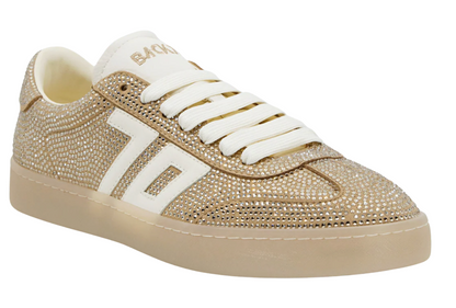 Smart in Gold Sneakers