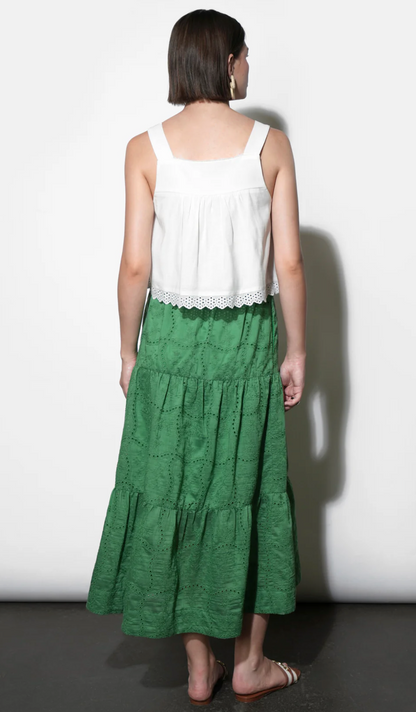 Ulyssa Skirt in Retro Green