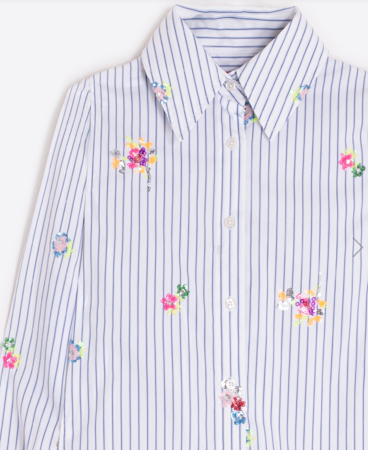 Shirt Mafalda Rayas Bordado Lentejuela