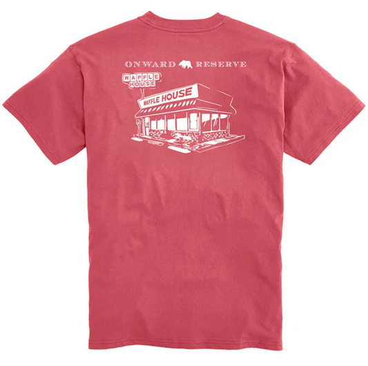Waffle House Vintage Store Tee-Washed Red