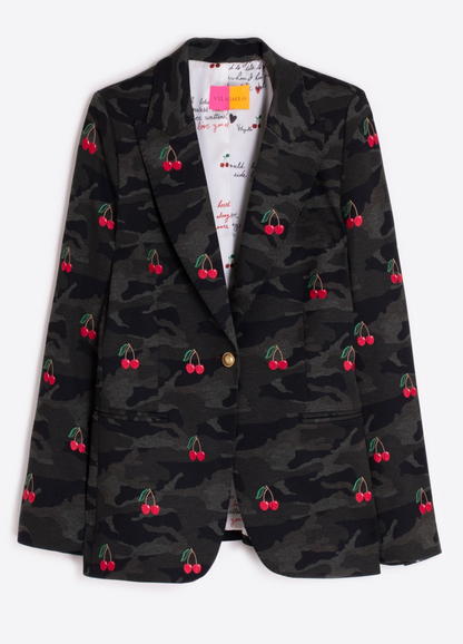 Jacket Heather Emb Punto Camuflaje
