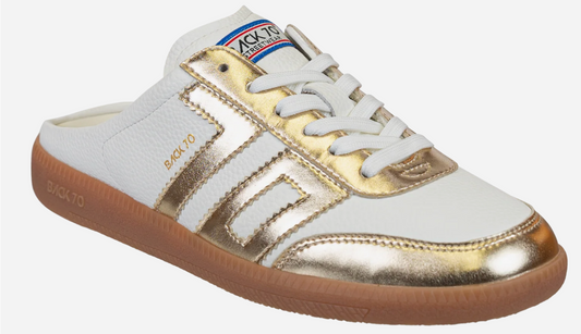 Easter in Metallic Gold Backless Sneakers