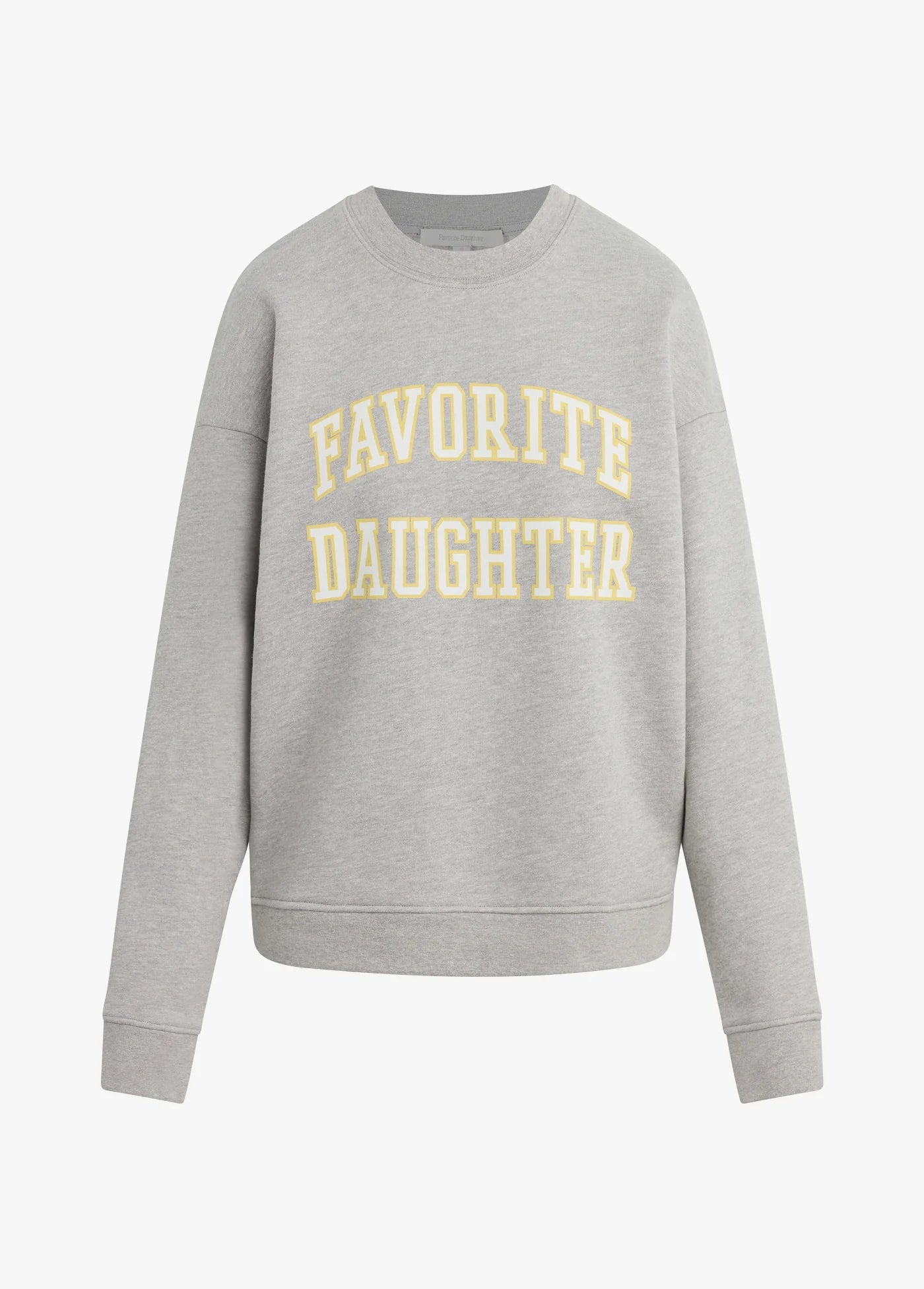 The Collegiate Sweatshirt in Heather Grey and Golden