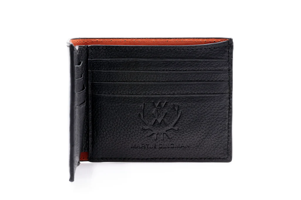 Edward Saddle Leather Billfold - Black