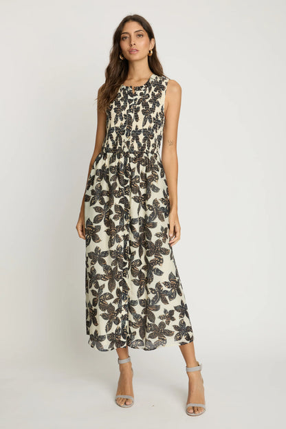 Mina Dress in Ink Press