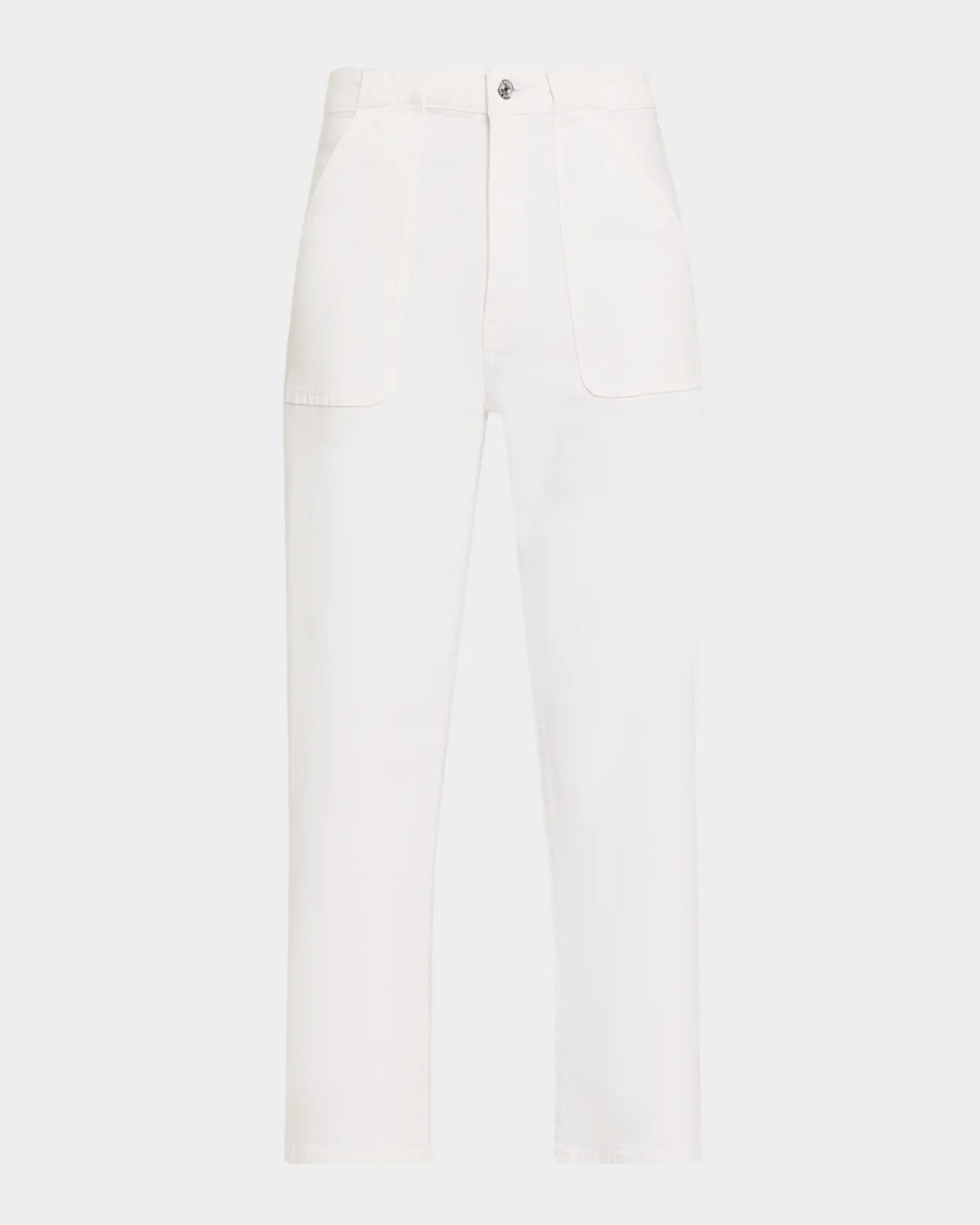 The Modern Pocket Wide Jean in White