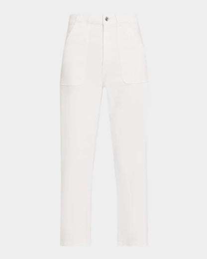 The Modern Pocket Wide Jean in White