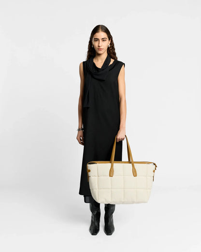 Tela Large Tote in Natural Tan Canvas