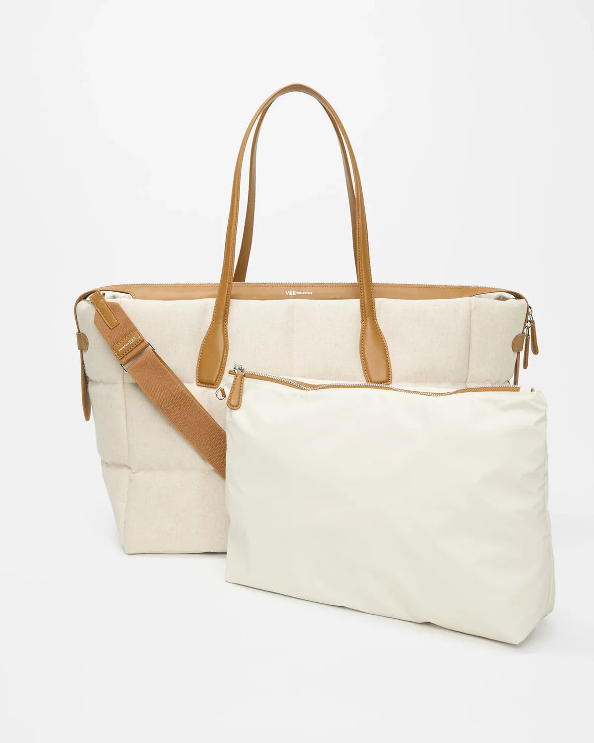 Tela Large Tote in Natural Tan Canvas