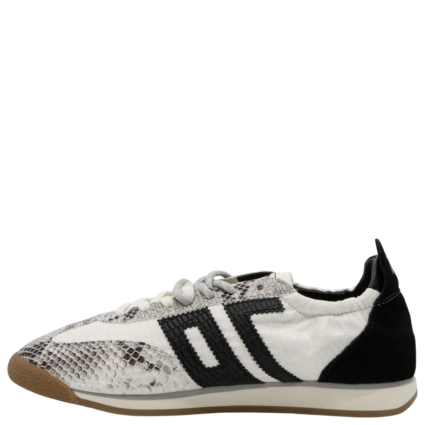 Rocket in White Stone Sneakers