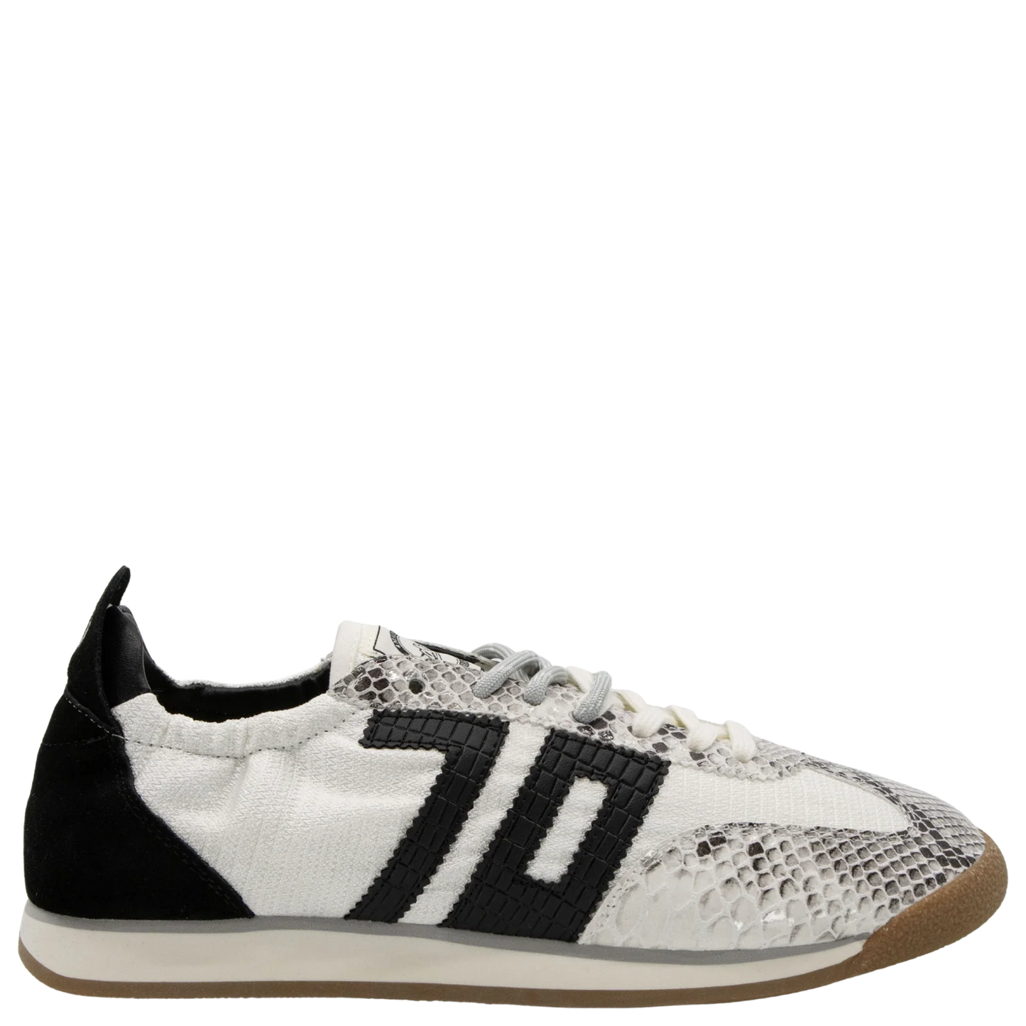Rocket in White Stone Sneakers