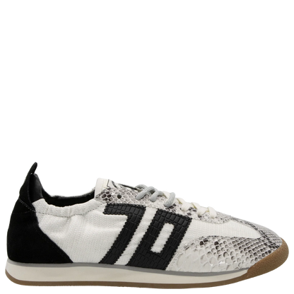 Rocket in White Stone Sneakers